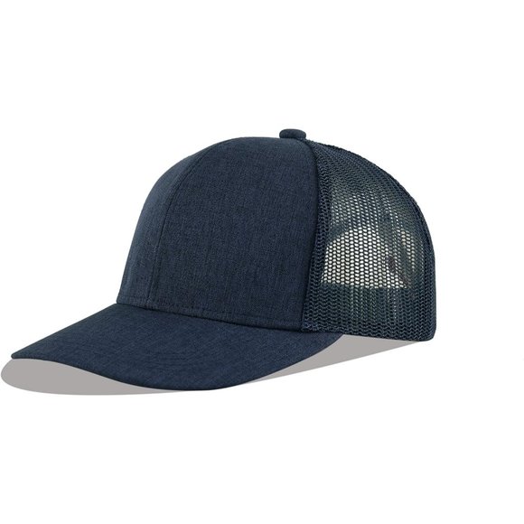 Man Blue Classic Mesh Panels Vintage Baseball Cap - Picture 1 of 6
